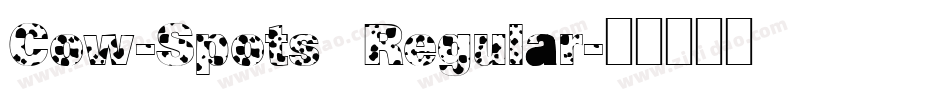 Cow-Spots Regular字体转换